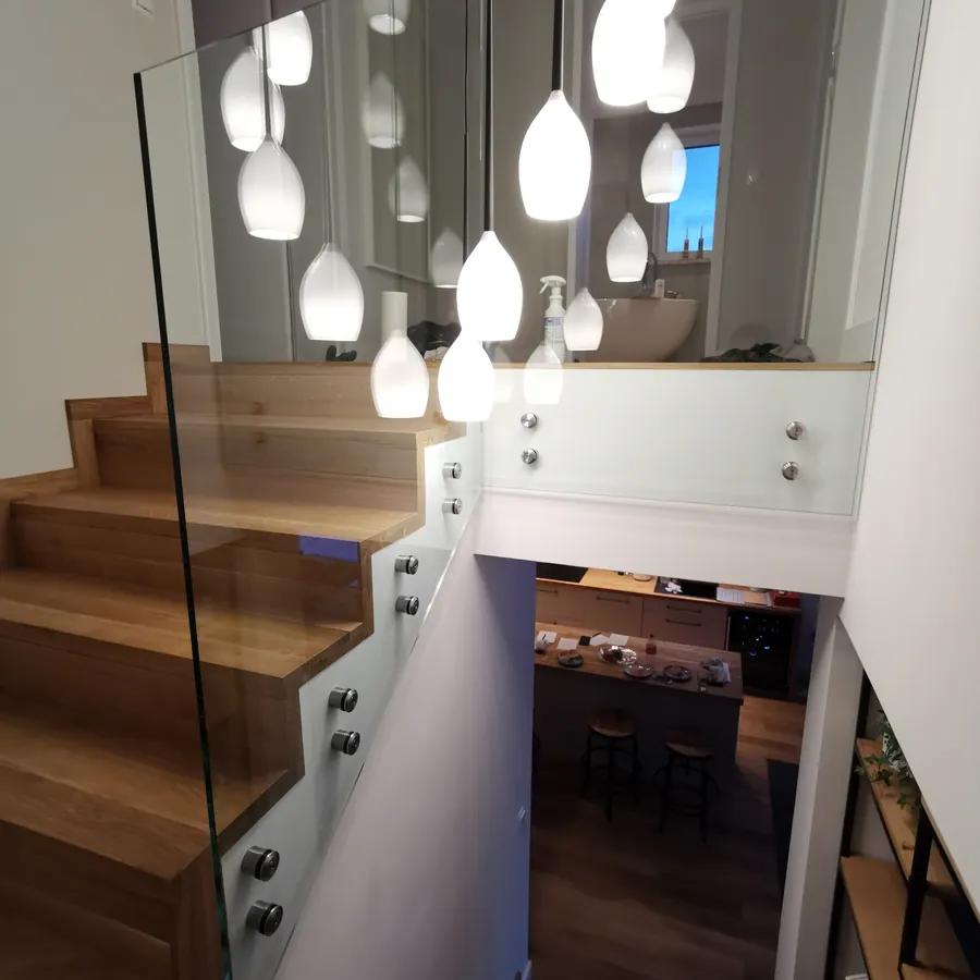 Balustrada szklana — realizacja SzkłoBDG