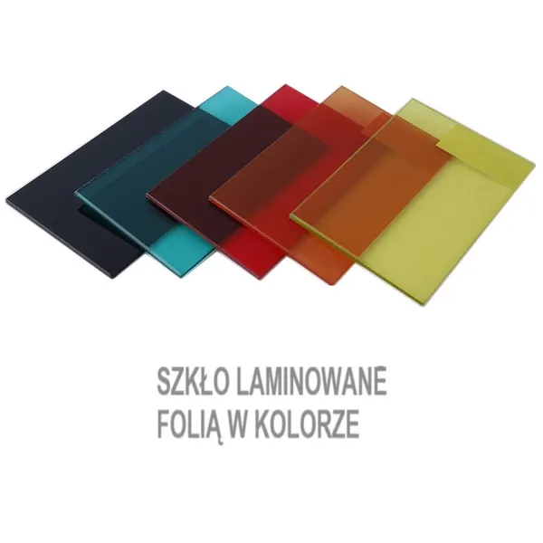 Szkło laminowane wielokolorowe do balustrad